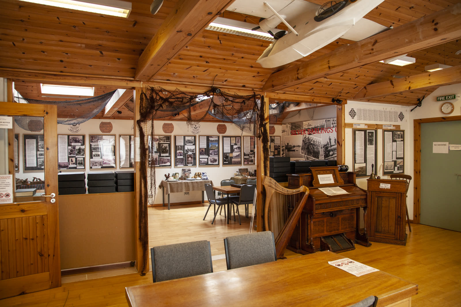 Inside the centre, looking through to the research room