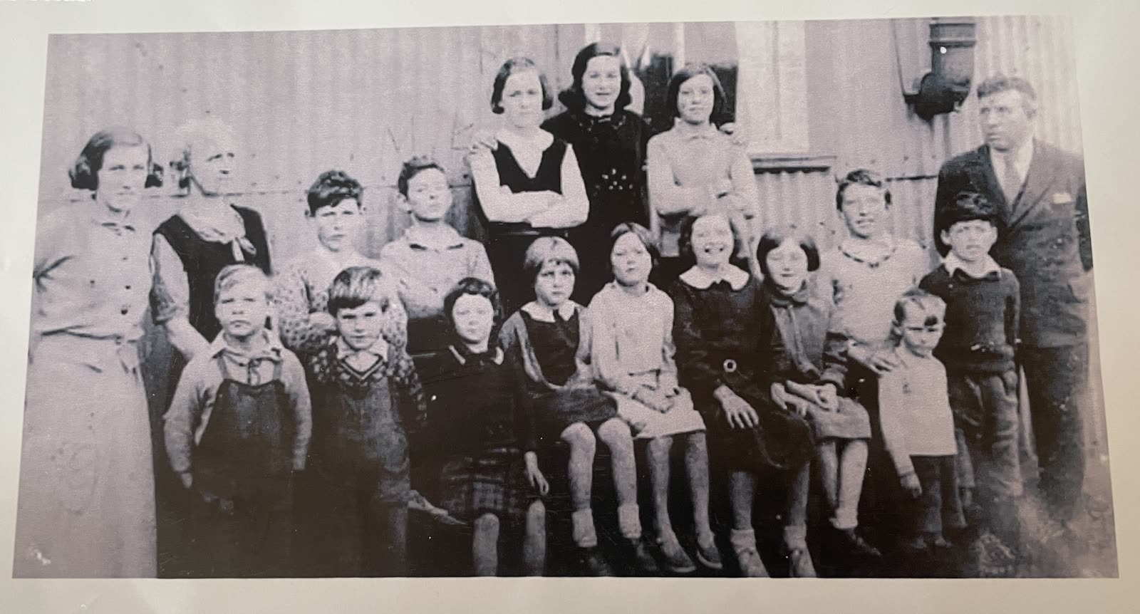 Archive photograph of a school group