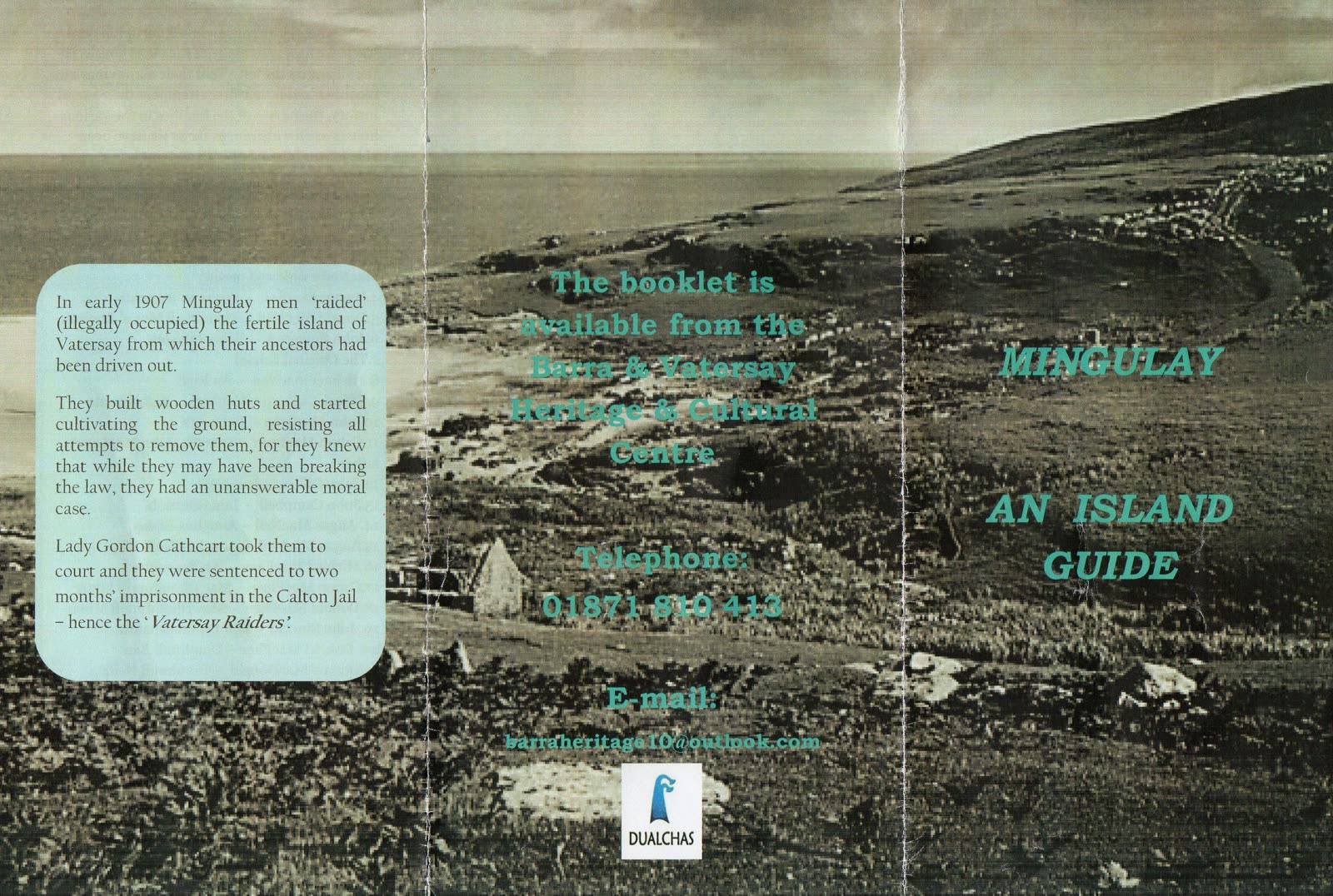 Mingulay: An Island Guide booklet, cover and inside pages
